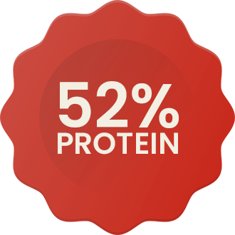 52% protein