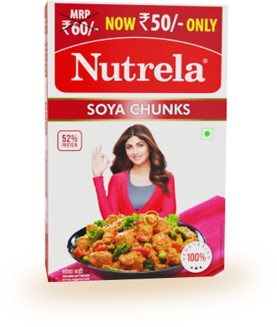 Nutrela Soya Chunks pack